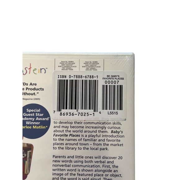 Baby Einstein: Baby’s Favorite Places 2006 DVD First Words Around Town New - Picture 4 of 4